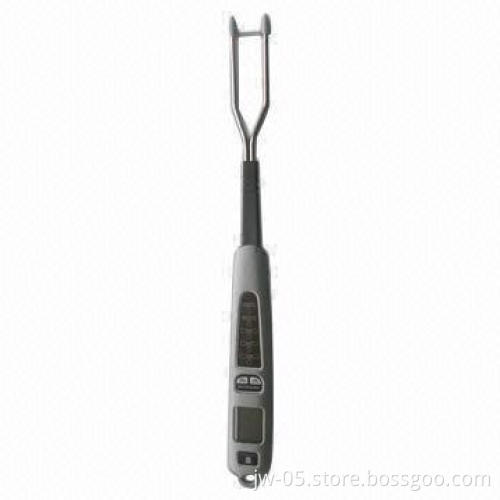 Digital Meat Thermometer with Built-in Three LED Lights and Audible Temperature Alarm